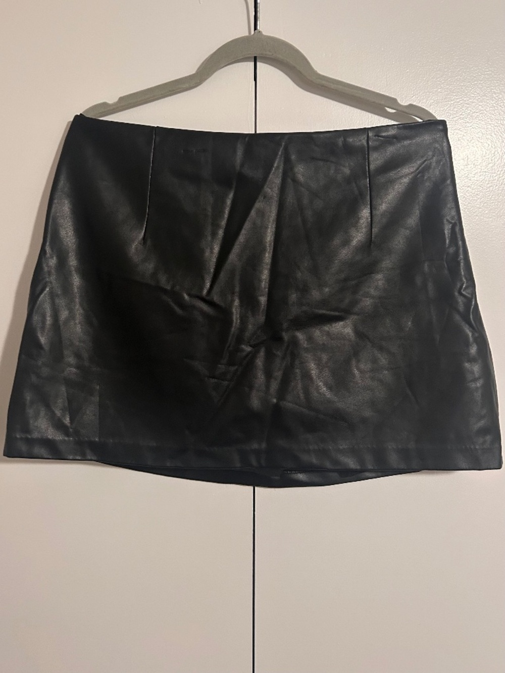 Faux Leather Abercrombie Mini Skort